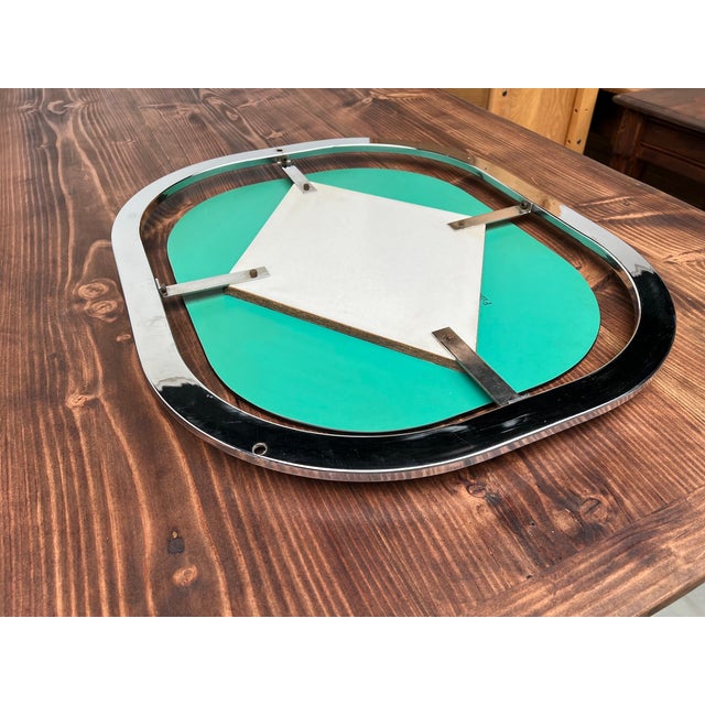 Bauhaus Mirror in Chrome Steel, 1950s For Sale - Image 16 of 17