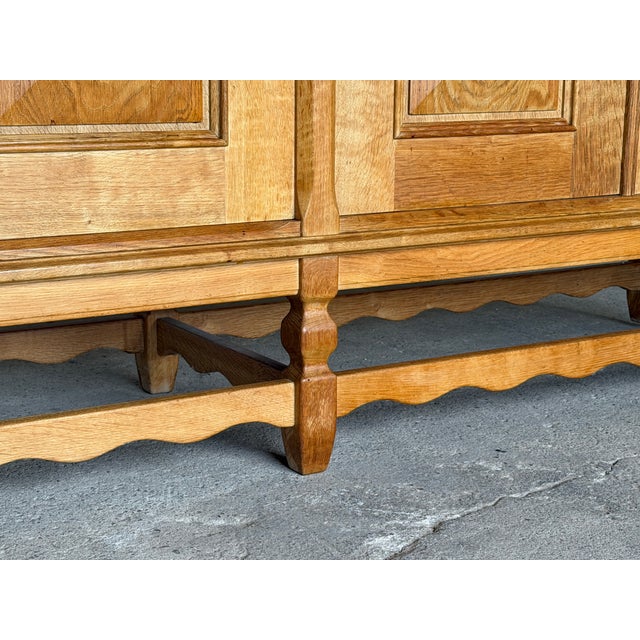 Brutalist Danish Low Sideboard by Henning Kjærnulf for Nyrup Møbelfabrik, 1960s For Sale - Image 4 of 17
