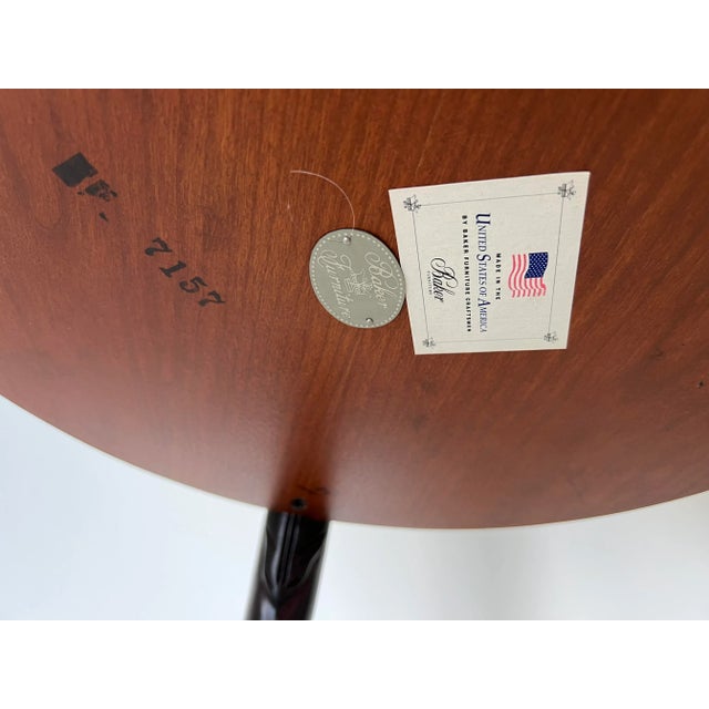 Vintage Baker Empire Gueridon Mahogany Accent Table For Sale - Image 9 of 13