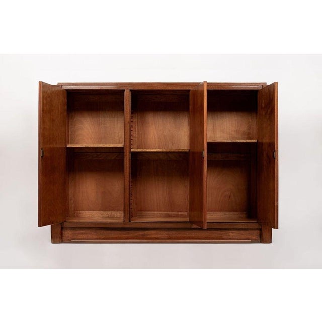 André Sornay Antique French Art Deco Mahogany Sideboard Cabinet by Andre Sornay For Sale - Image 4 of 11