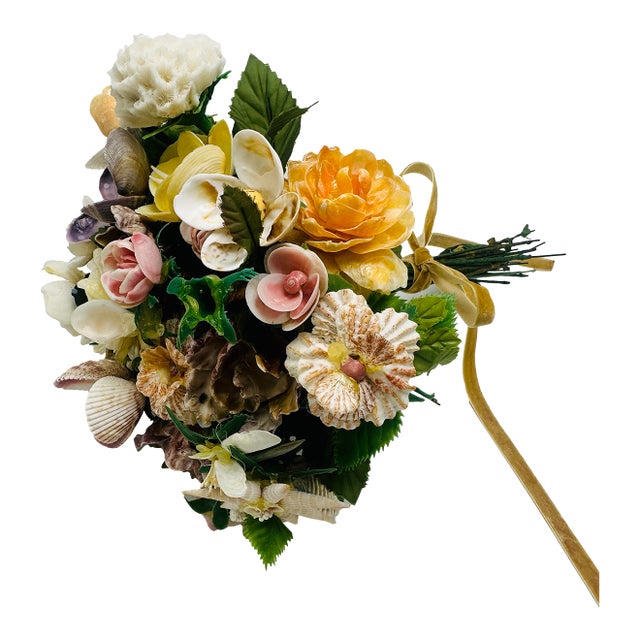 Vintage Shell Art Bouquet For Sale