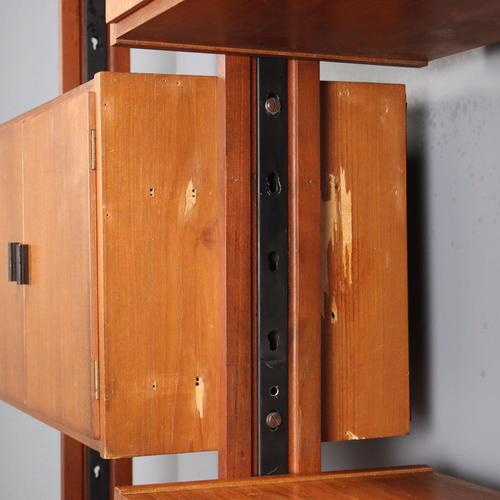 Mid-Century Floor-to-Ceiling Bookcase, 1960s For Sale - Image 12 of 14