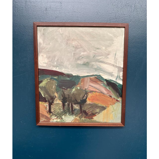 S. Hagman, Four Trees, 1979, Oil on Canvas, Framed For Sale - Image 18 of 18