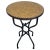 Metal 20" Honey Mustard Moroccan Mosaic Side Table For Sale - Image 7 of 7