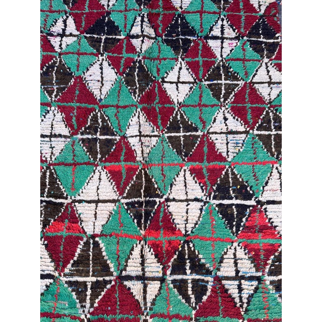 Moroccan Handwoven Vintage Rug - 5'2" X 10'2" Ft For Sale In Cleveland - Image 6 of 11