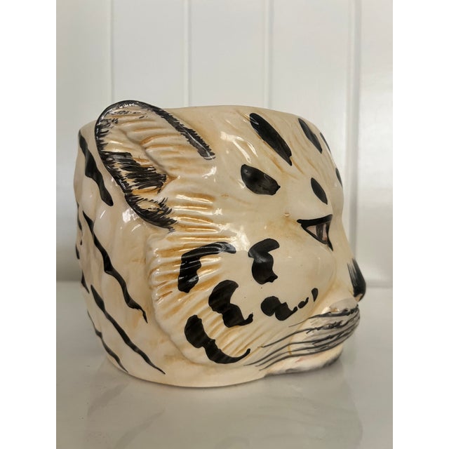 Italian Mid Century Tiger Jardiniere For Sale - Image 4 of 9