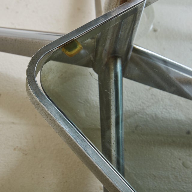 1970s Chrome + Smoked Glass Bar Cart by Allegri Arredamenti, Italy 1970s For Sale - Image 5 of 11