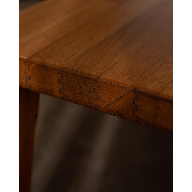 Dutch Brutalist Oak Nesting Tables in the style of Pierre Chapo, 1970s, Set of 3 For Sale - Image 13 of 18