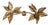 Vintage Hollywood Regency Leaf Wall Lamp in Gilt Metal For Sale