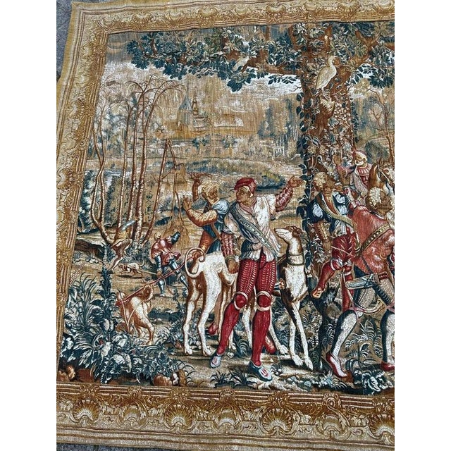 Vintage French Tapestry, 1970s For Sale - Image 4 of 18