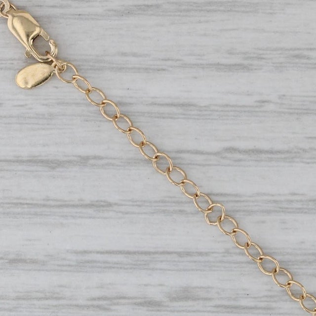 2010s 0.16ctw Diamond Open Hearts Pendant Necklace 14k Yellow Gold Jane Seymour For Sale - Image 5 of 8