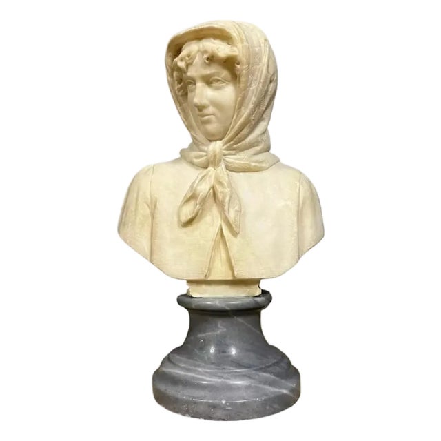 Italian Sculpture in Alabaster and Marble, 1900s For Sale