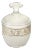 Fluted Frost Glass Jar For Sale