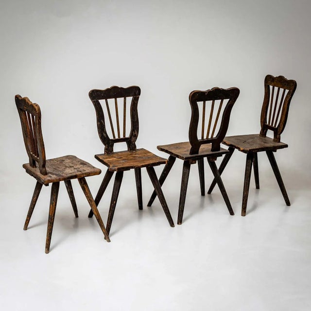 French Farmhouse Chairs, 1830s, Set of 5 For Sale - Image 6 of 9