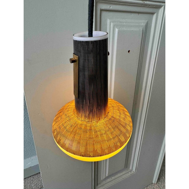 Mid-Century Modern Mid-Century Glass and Wood Sconce, 1950s For Sale - Image 3 of 18