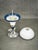 Impressive italian space age table lamp from the 1970s, distinguished by its sculptural proportions and striking...