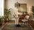 Dramatic, sculptural postmodern faux tusk-motif pedestal table with 1/2" thick glass top, handmade in the Philippines by...