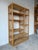 Large- Vintage Coastal Rattan Bookcase Étagère With Cane Shelves For Sale In Miami - Image 6 of 12