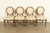 A gorgeous set of four French Regency Louis XVI style dining chairs In the manner of Karges Furniture USA, Circa 1960s...