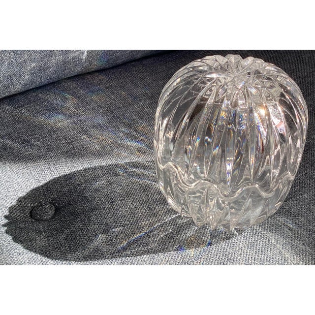 Vintage Cut Crystal Egg - 2 Piece Set For Sale - Image 4 of 5