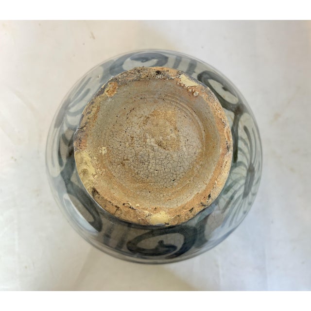 Ceramic 1990s Ming Style Blue and White Vase For Sale - Image 7 of 10