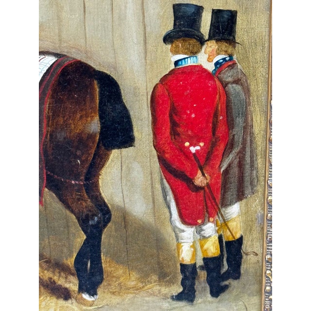 Victorian Equestrian Oil Painting the Hunting Stud – After John Frederick Herring SNR English School For Sale - Image 14 of 18