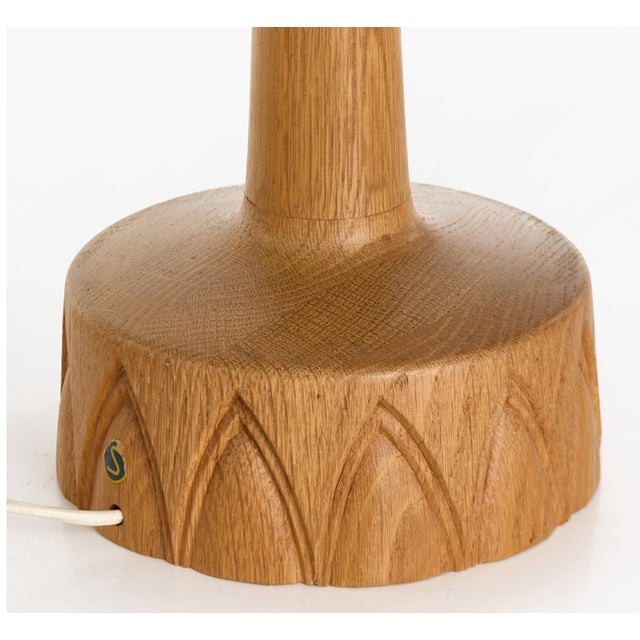 Oak Table Lamps by Ab Stilarmatur Tranås, Sweden, 1960s, Set of 2 For Sale - Image 11 of 12