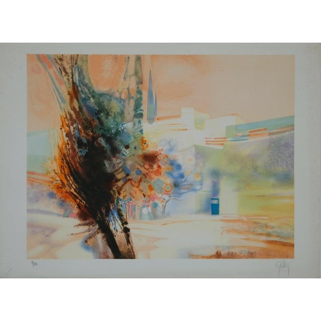 Daniel Gelis, Paysage de Provence, Lithograph For Sale - Image 7 of 7