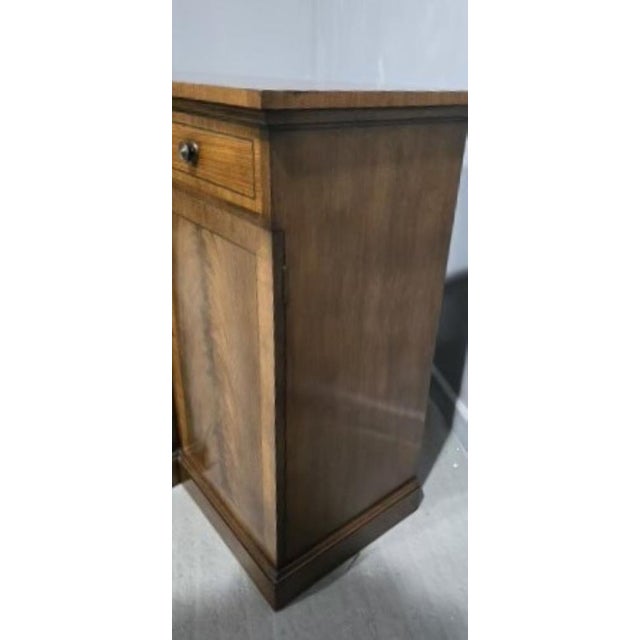 Vintage Brass Inlaid Breakfront Sideboard in Mahogany, 1920 For Sale - Image 13 of 17