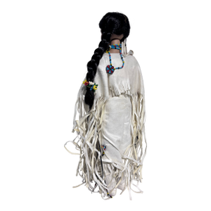Late 20th Century Danbury Mint White Feather 'Princess of the Sioux' Porcelain Doll.