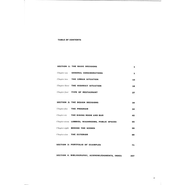 Traditional "Interiors Book of Restaurants" 1960 Atkin, William Wilson & Adler, Joan For Sale - Image 3 of 15