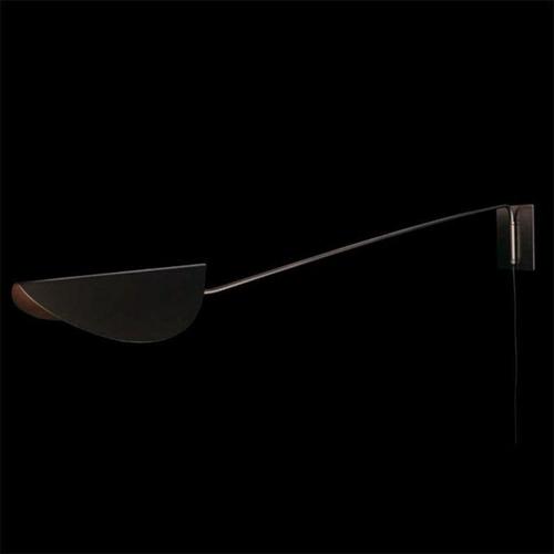 Small Plume Wall Lamp in Black Lacquered Metal by Christophe Pillet for Oluce For Sale - Image 12 of 14