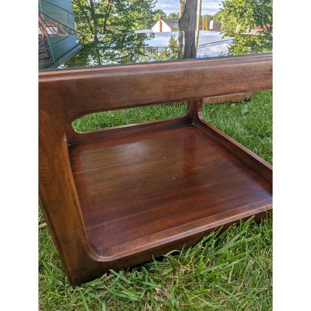 Vintage Mid-Century Modern j.b. Van Sciver Walnut Coffee & Side Table Set - 4 Pieces For Sale - Image 11 of 18
