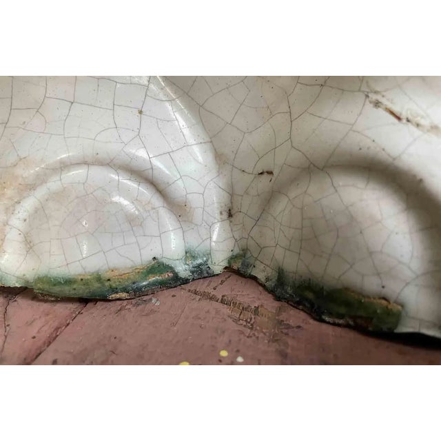 European Planter - Vintage Hand Painted Glazed Terracotta For Sale - Image 4 of 12