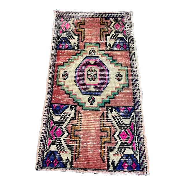 Turkish Yastik Rug 1'7" x 2'11" For Sale