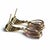 14k Yellow Gold Diamond and Natural Pink Topaz Dangle Earrings, A Pair For Sale - Image 11 of 11