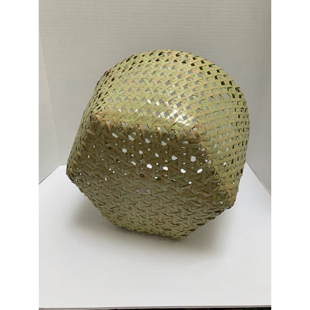 Vintage Open Weave Unusual Rustic Vintage Storage and Décor Basket For Sale - Image 4 of 6