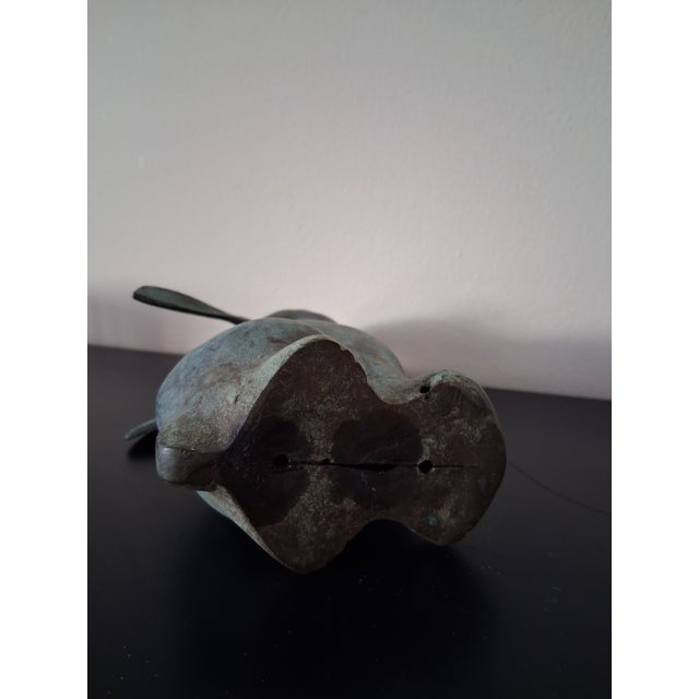 Vintage Bronze "Moon Gazing Rabbit" Statue For Sale - Image 11 of 12