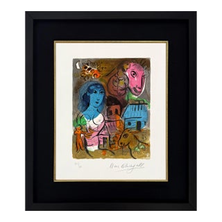 Marc Chagall, XXe Siecle Homage a Marc Chagall, Hand Signed Lithograph, Mourlot 572, 1969 For Sale