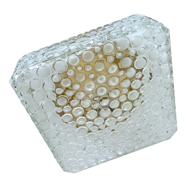 Vintage Bubble Glass Flush Mount from Erco, 1970s For Sale