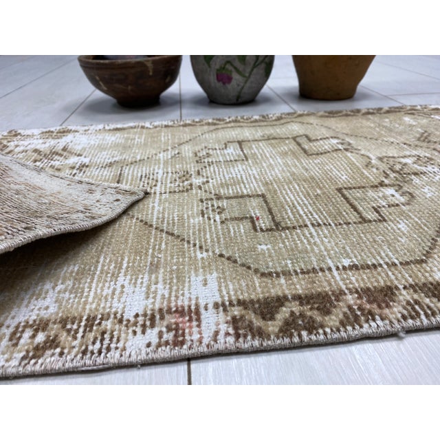 Small Ethnic Oushak Carpet For Sale In Phoenix - Image 6 of 6