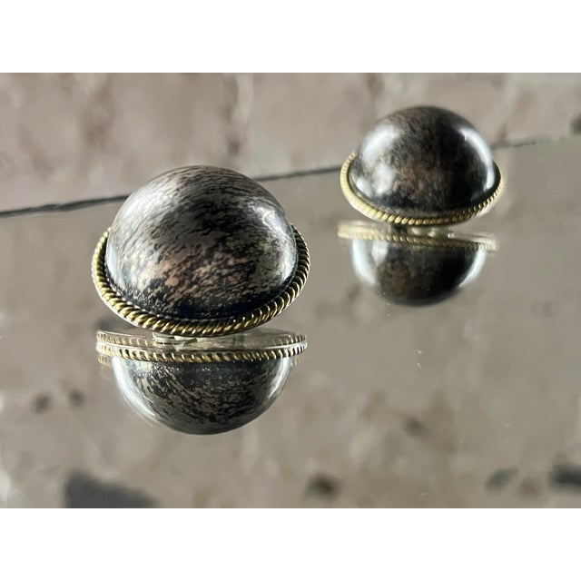 1970s 1970s Vintage Sterling Silver Dome Earrings From Mexico- Set of 2 For Sale - Image 5 of 9