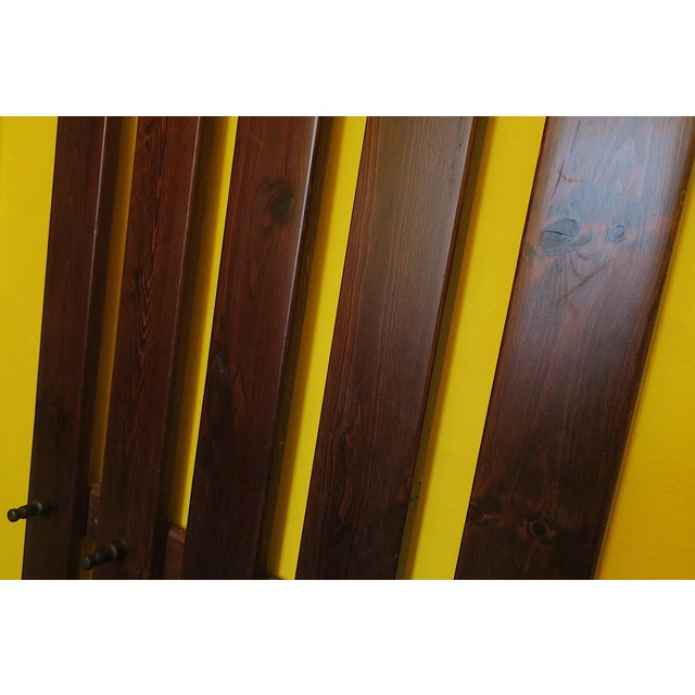 Wood Mid-Century Wall-Mounted Coat and Hat Rack, 1960s For Sale - Image 7 of 10