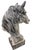 Traditional Antique Vintage Cast Iron Horse Head Bust Sculpture – Heavy Equestrian Garden & Entryway Statue For Sale - Image 3 of 12