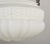 Mid 20th Century Restored White Fluted Glass Bowl Brass Chain Pendant Light For Sale - Image 4 of 11