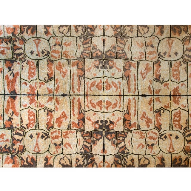 Cream Rare Vintage Ecuadorian Rug For Sale - Image 8 of 15