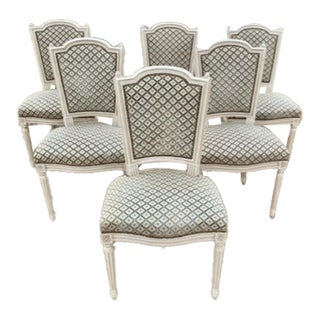 Fine 19th Century Louis XVl Dining Chairs - Set of 6 For Sale