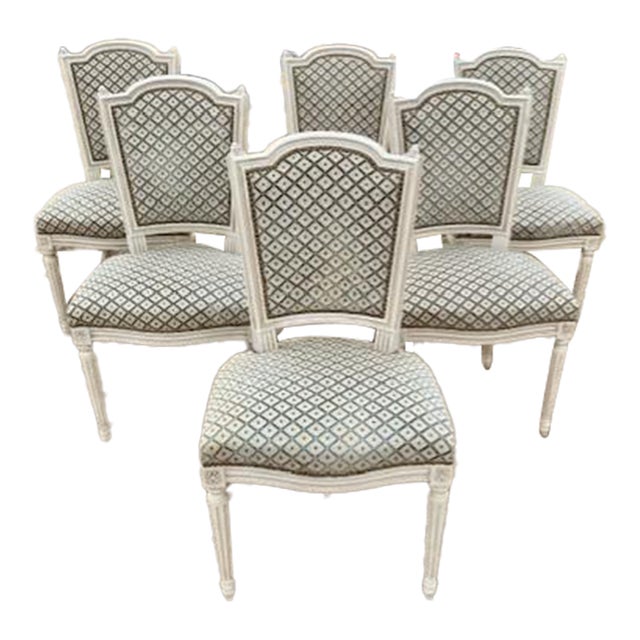 Fine 19th Century Louis XVl Dining Chairs - Set of 6 For Sale