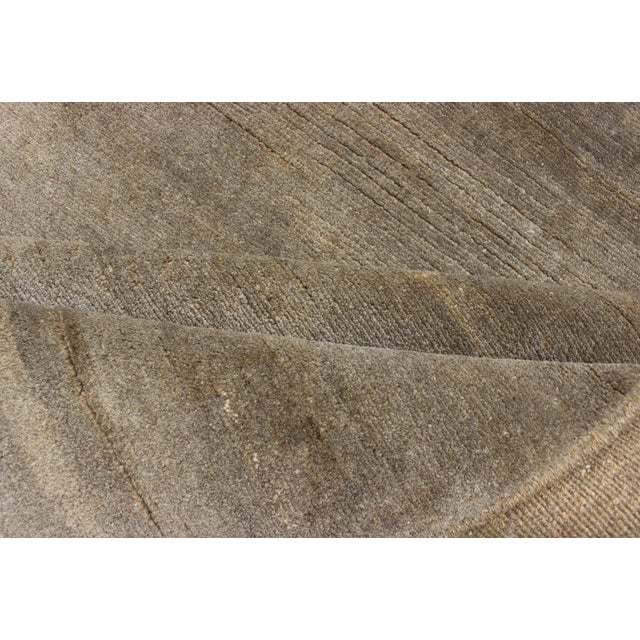 Modern Rug in Neutral Tones With Subdued Design by Keivan Woven Arts For Sale - Image 9 of 10