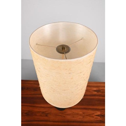 Table Lamp with Teak and Brass For Sale - Image 10 of 12